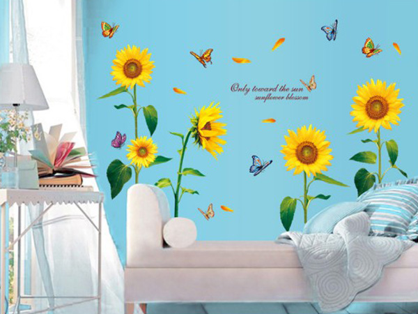 Decal Trang Trí Hoa Hướng Dương