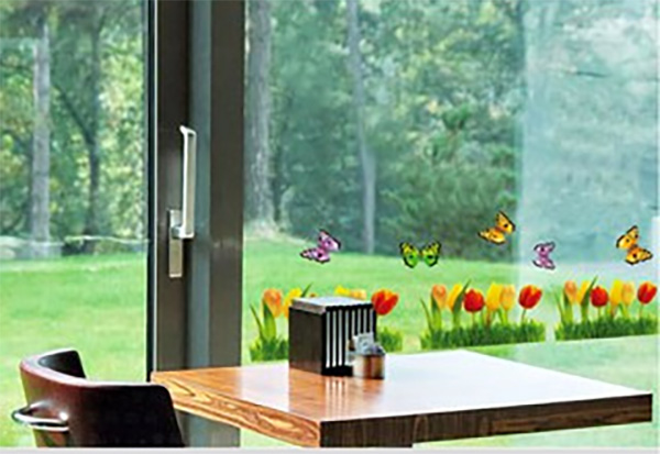 Decal Trang Trí Hoa Tulip Sắc Màu