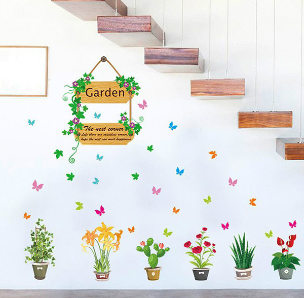 Decal Trang Trí Khu Vườn Sắc Màu