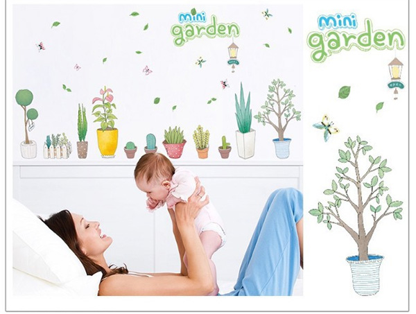 Decal Trang Trí Khu Vườn Xanh