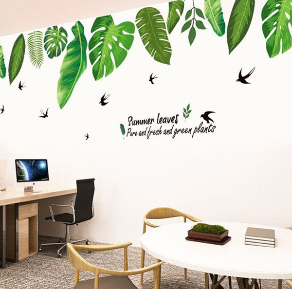 Decal Trang Trí Lá Dương Xỉ