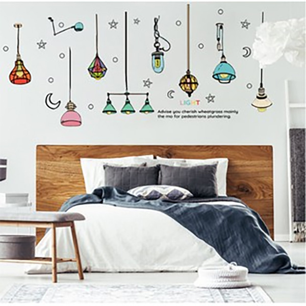 Decal Trang Trí Những Dây Đèn Sắc Màu