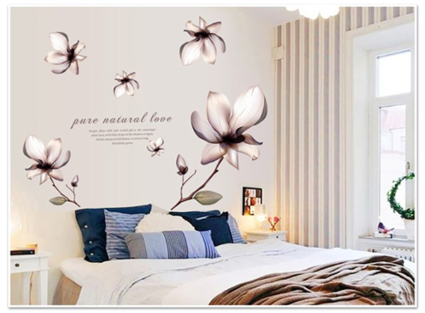 Decal Trang Trí Những Đóa Hoa Trắng