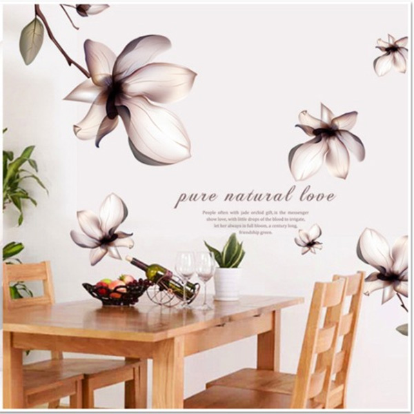 Decal Trang Trí Những Đóa Hoa Trắng