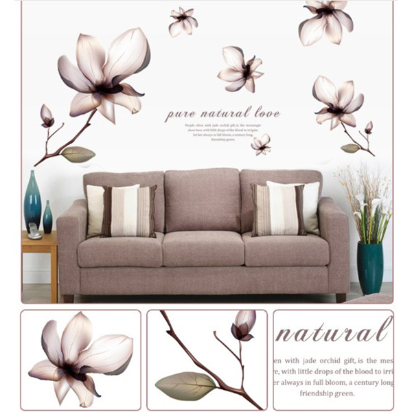 Decal Trang Trí Những Đóa Hoa Trắng