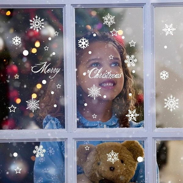 Decal Trang Trí Noel Bông Tuyết Đêm Noel 2