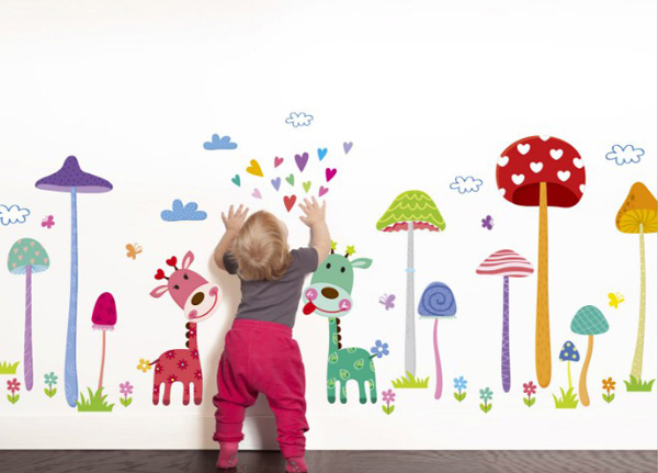 Decal Trang Trí Rừng Hươu Xinh