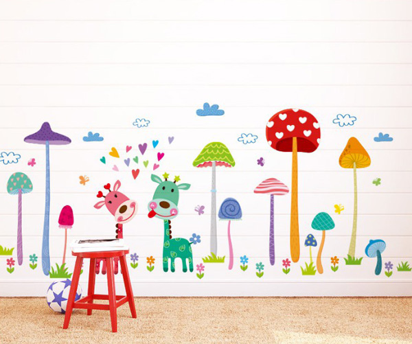 Decal Trang Trí Rừng Hươu Xinh