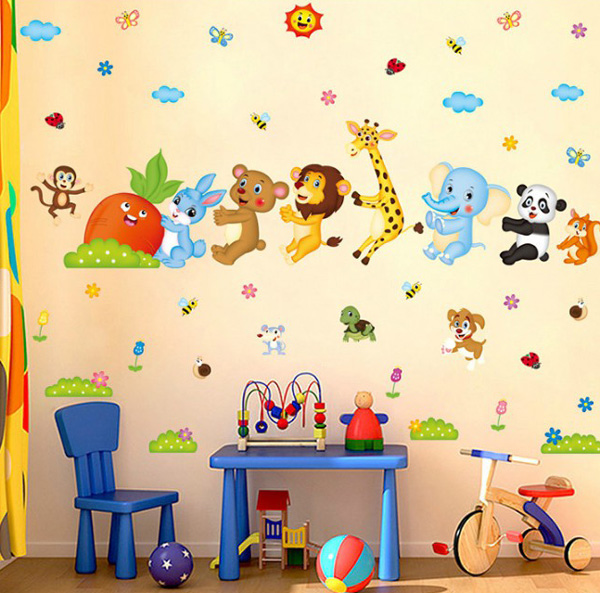 Decal Trang Trí Thú Kéo Cà Rốt