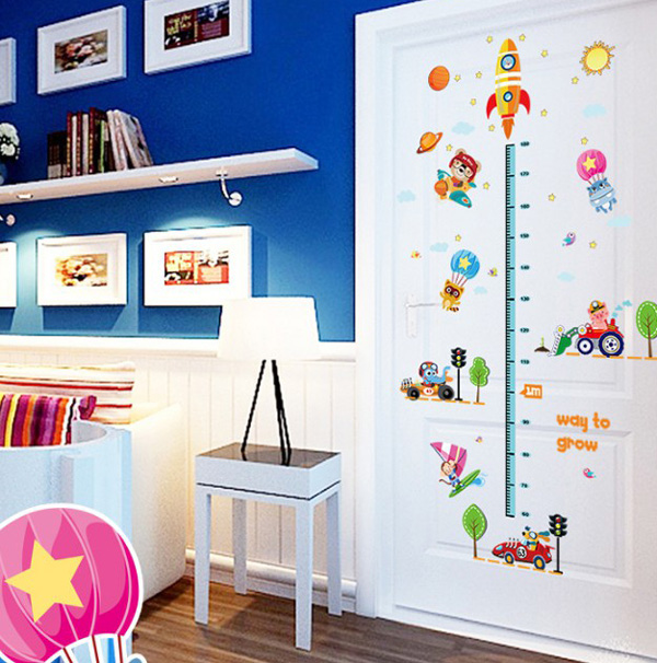 Decal Trang Trí Thước Đo Giao Thông Vui Nhộn