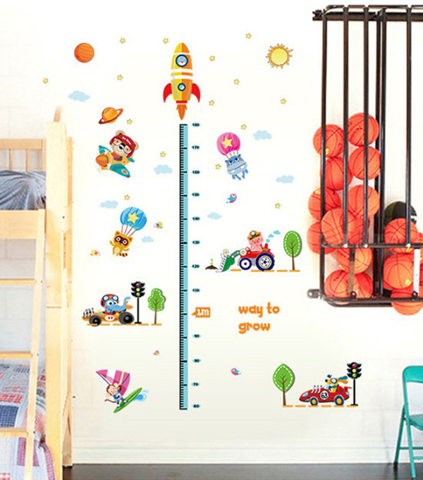 Decal Trang Trí Thước Đo Giao Thông Vui Nhộn