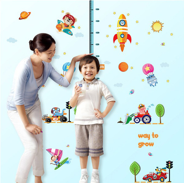 Decal Trang Trí Thước Đo Giao Thông Vui Nhộn