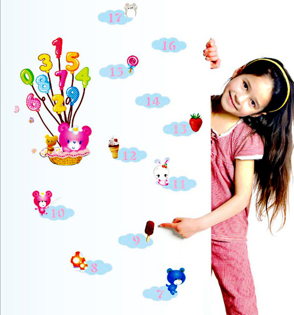 Decal Trang Trí Thước Đo Và Chữ Số