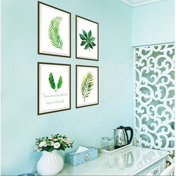 Decal Trang Trí Tường 4 Khung Cỏ Bắc Âu