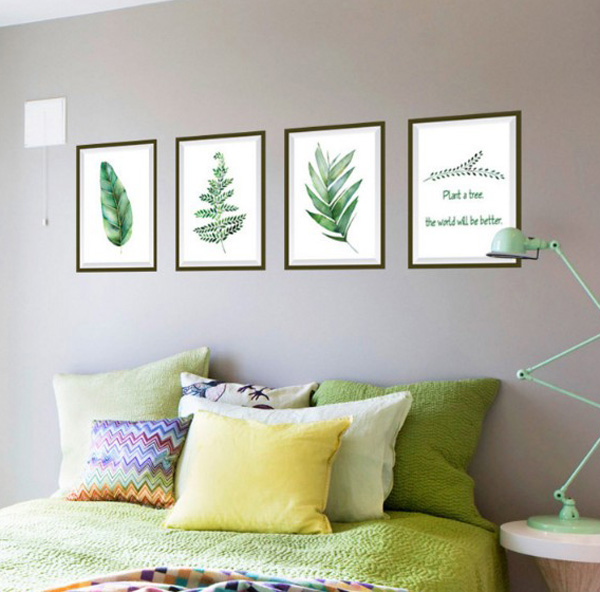 Decal Trang Trí Tường 4 Khung Cỏ Bắc Âu 2