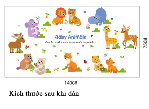 Decal Trang Trí Vườn Thú