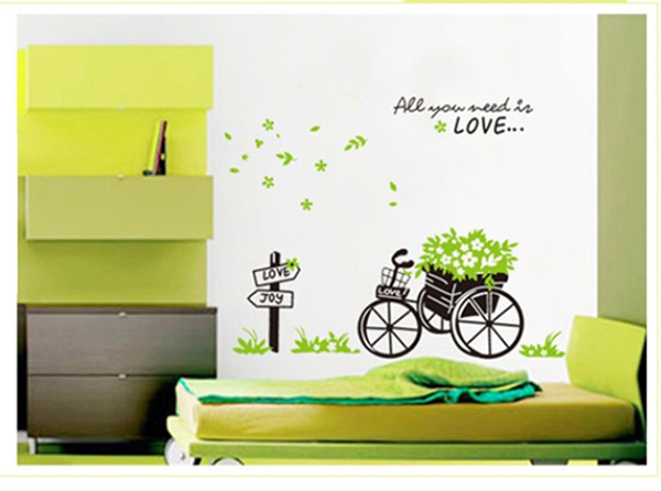 Decal Trang Trí Xe Đạp Xanh