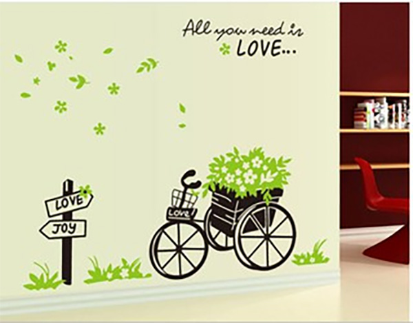 Decal Trang Trí Xe Đạp Xanh