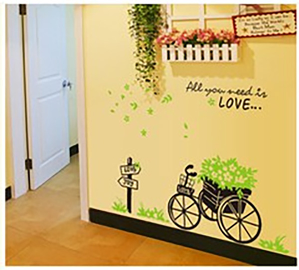 Decal Trang Trí Xe Đạp Xanh