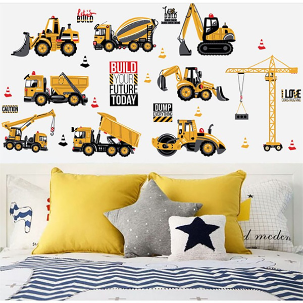 Decal Trang Trí Xe Giao Thông Vàng
