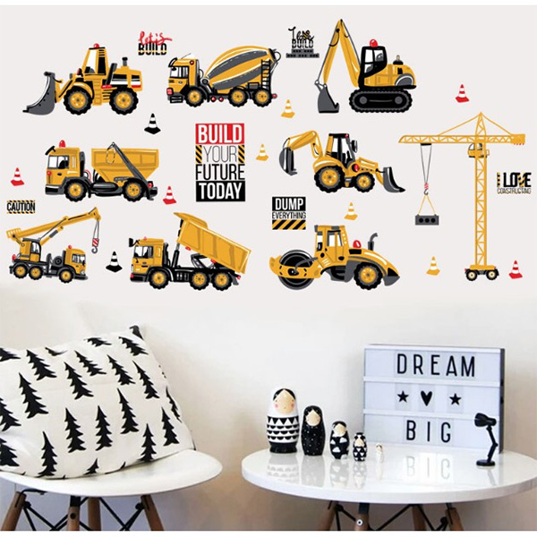 Decal Trang Trí Xe Giao Thông Vàng