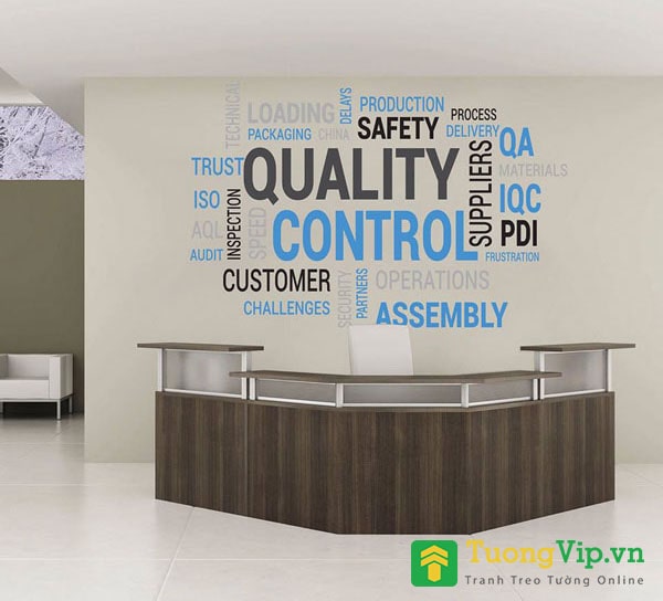 decal văn phòng quality control
