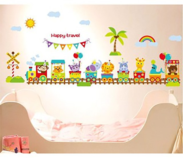 Decal Trang Trí Xe Lửa Cùng Thú Vui Nhộn