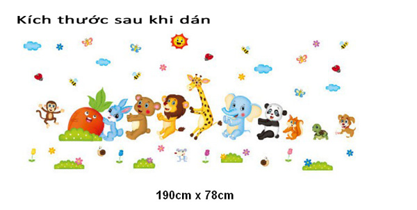 Decal Trang Trí Thú Kéo Cà Rốt