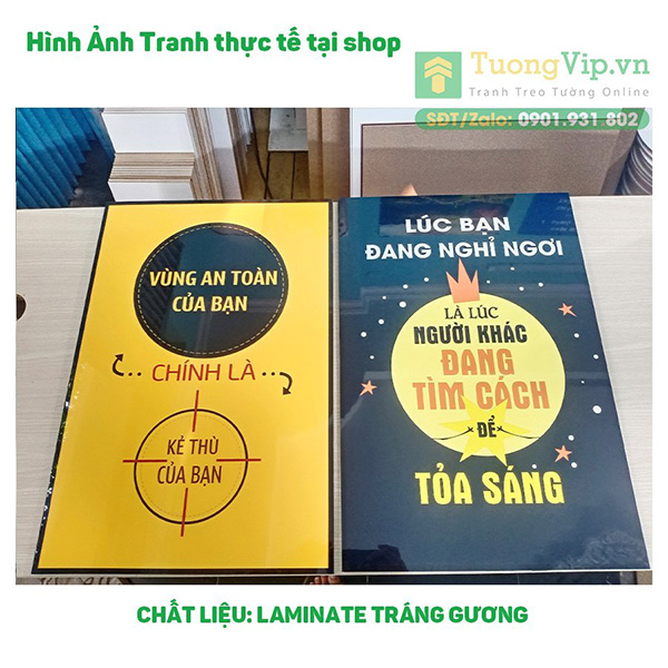 Hình Thực Tế Tranh Laminate