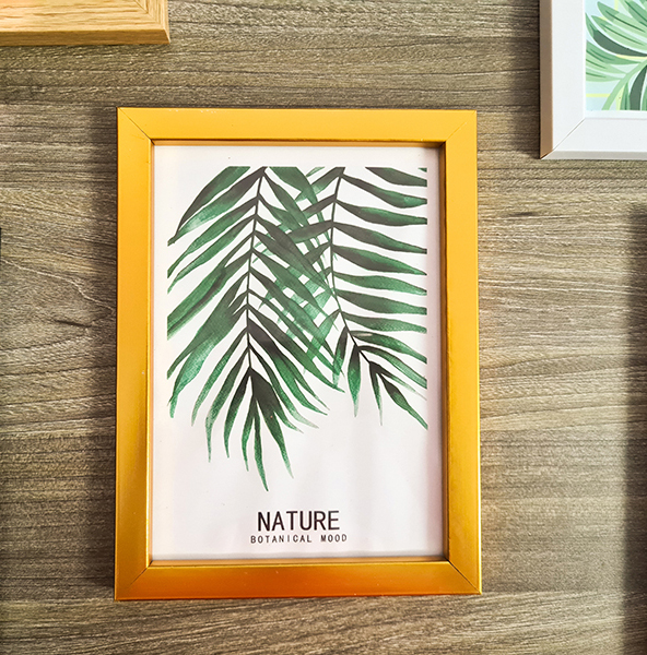 Khung Ảnh - Khung Bằng Khen Composite, Mặt Mica Treo Tường Để Bàn Màu Vàng 13x18cm/ 15x21cm