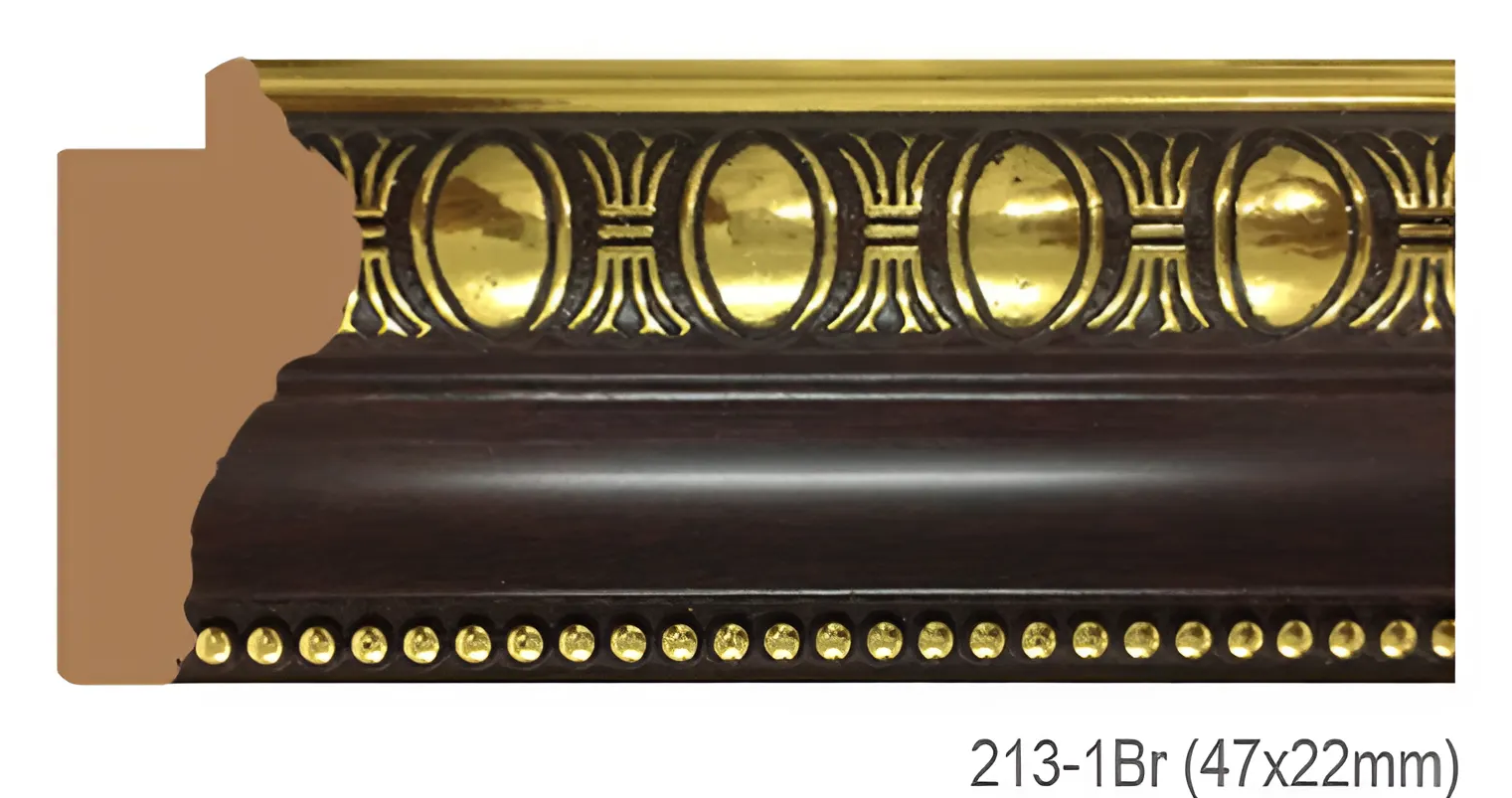 Phào - Nẹp Khung Tranh Hoa Văn Cổ Điển - 213-1Br (47x22mm)