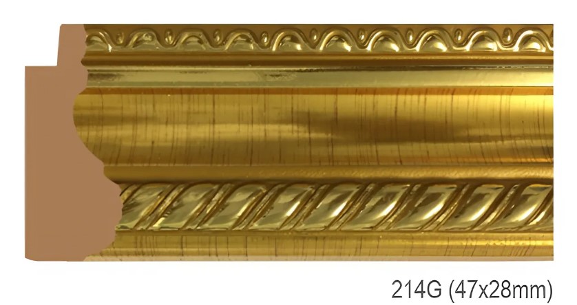Phào - Nẹp Khung Tranh Hoa Văn Cổ Điển - 214G (47x28mm)