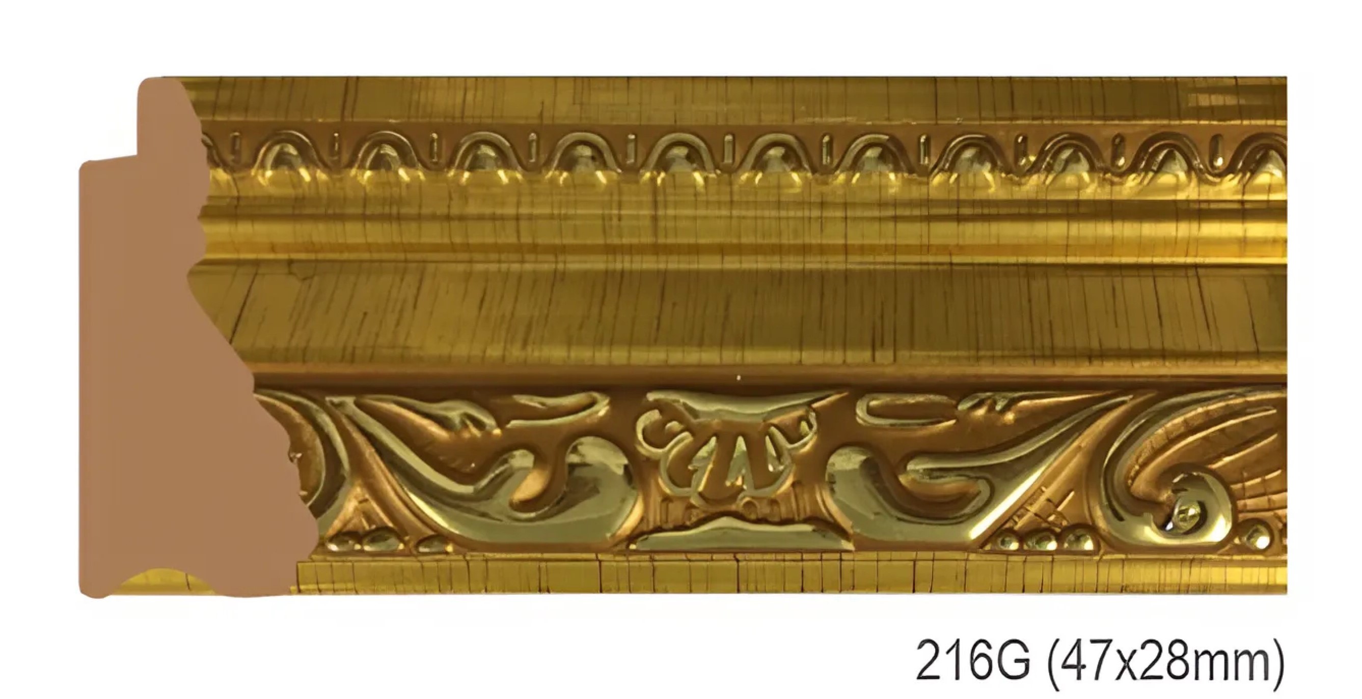 Phào - Nẹp Khung Tranh Hoa Văn Cổ Điển - 216G (47x28mm)