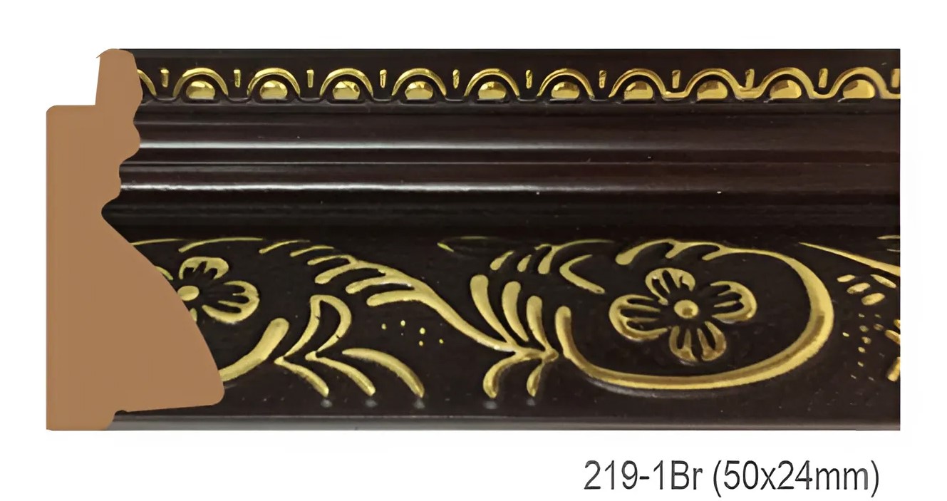 Phào - Nẹp Khung Tranh Hoa Văn Cổ Điển - 219-1Br (50x24mm)