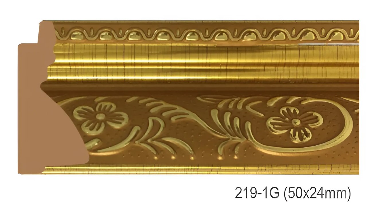 Phào - Nẹp Khung Tranh Hoa Văn Cổ Điển - 219-1G (50x24mm)