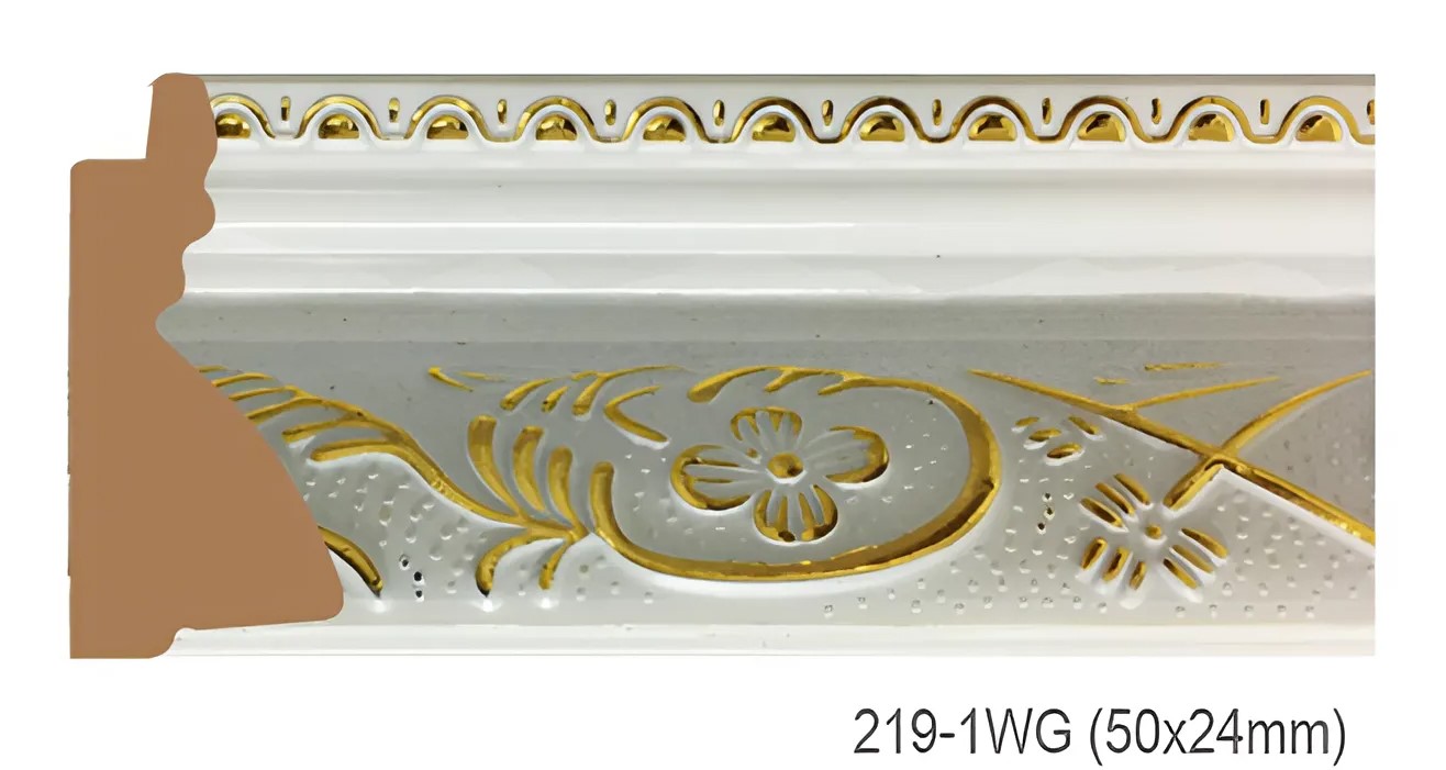 Phào - Nẹp Khung Tranh Hoa Văn Cổ Điển - 219-1WG (50x24mm)