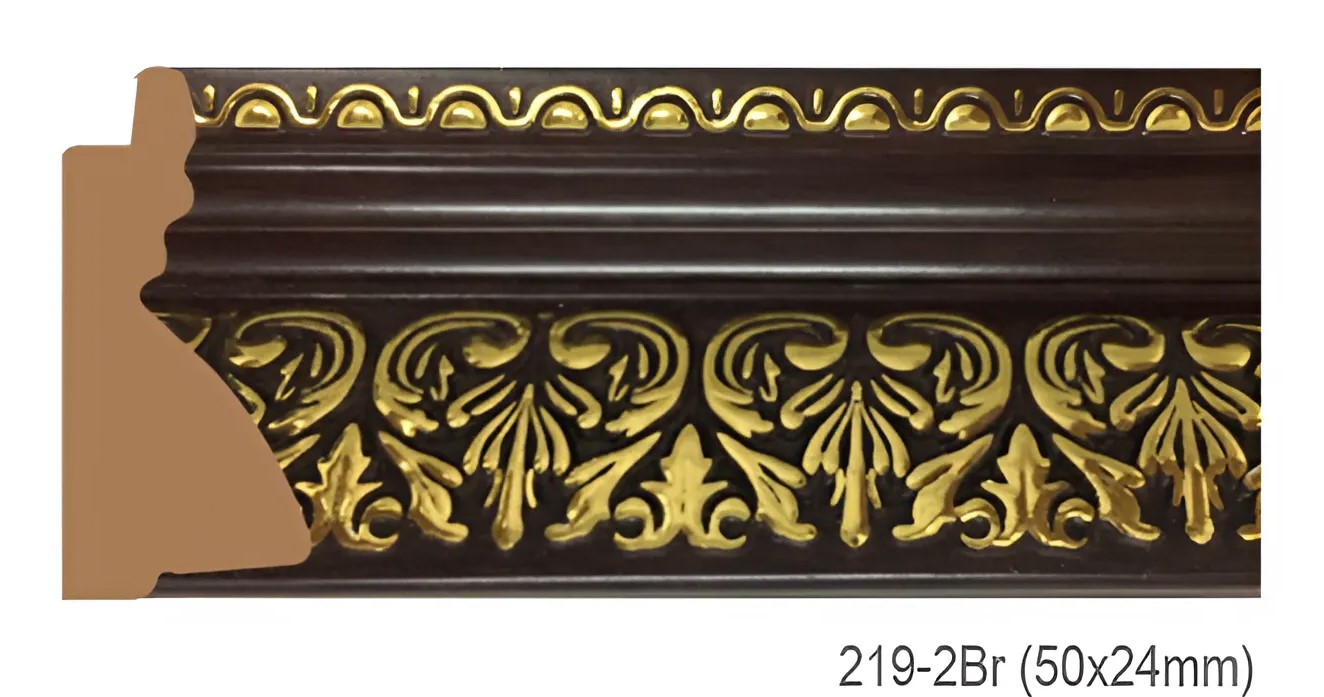 Phào - Nẹp Khung Tranh Hoa Văn Cổ Điển - 219-2Br (50x24mm)