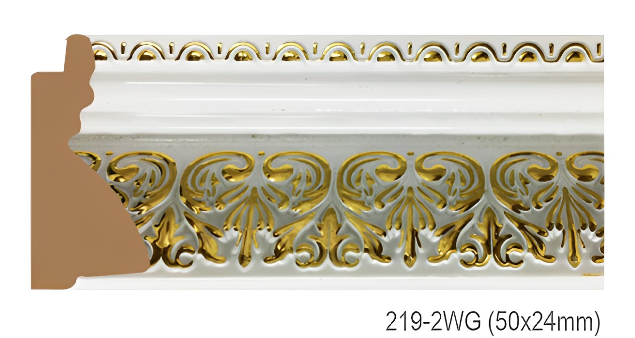 Phào - Nẹp Khung Tranh Hoa Văn Cổ Điển - 219-2WG (50x24mm)