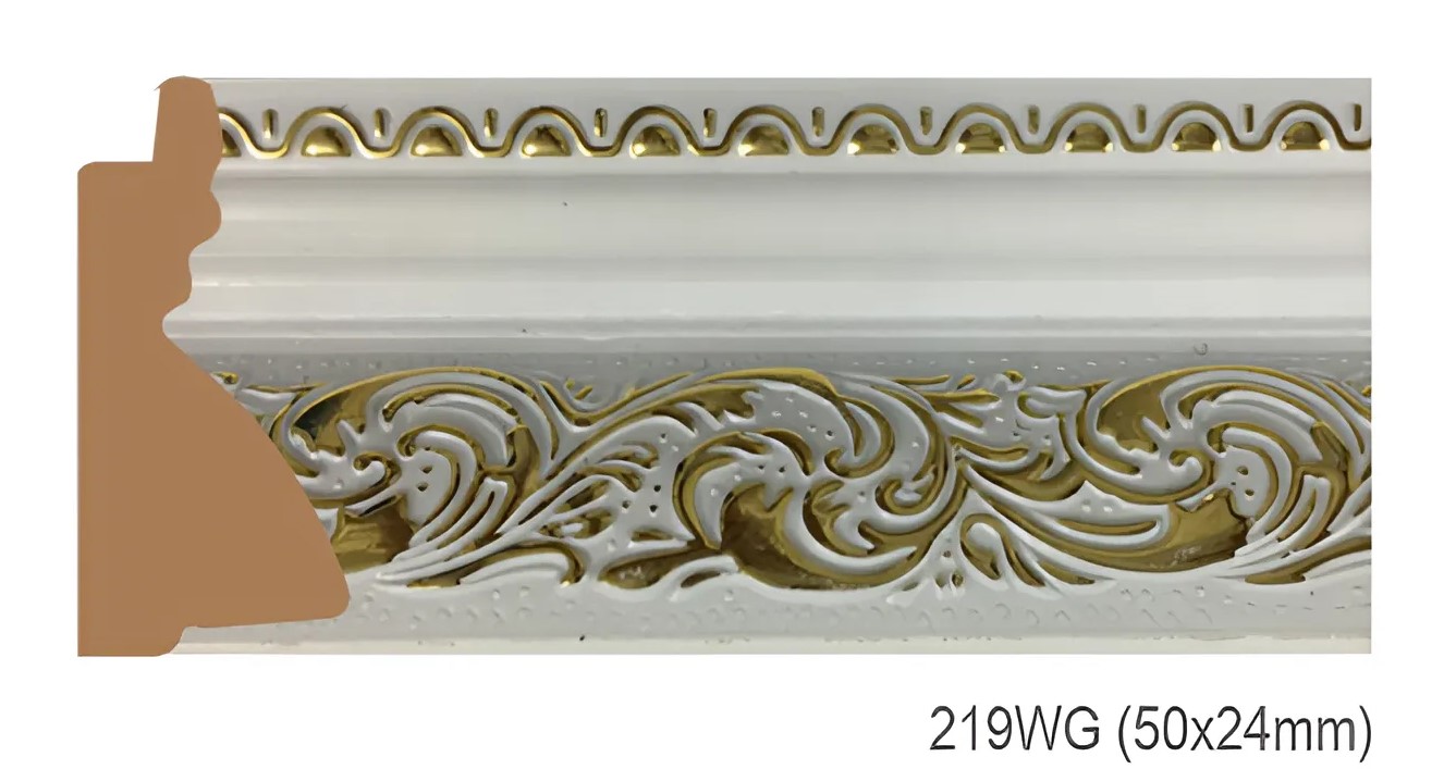 Phào - Nẹp Khung Tranh Hoa Văn Cổ Điển - 219WG (50x24mm)