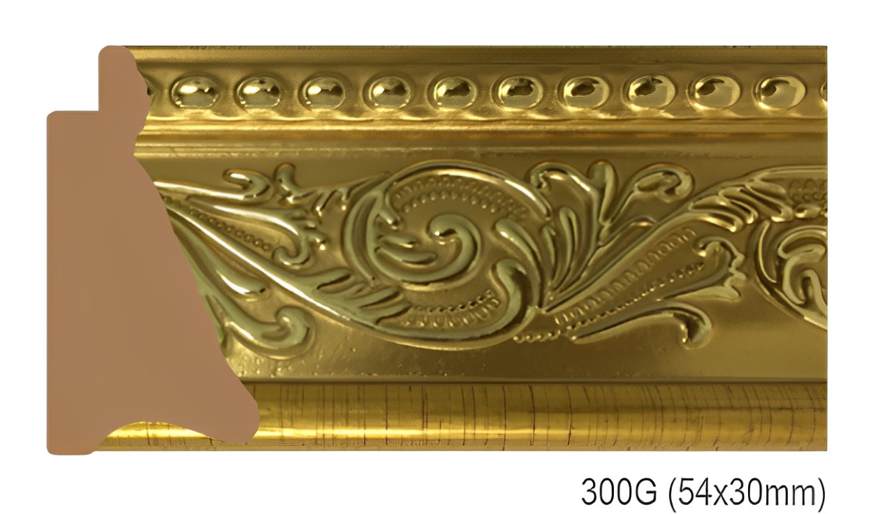 Phào - Nẹp Khung Tranh Hoa Văn Cổ Điển - 300G (54x30mm)