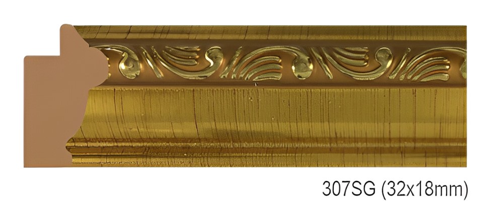 Phào - Nẹp Khung Tranh Hoa Văn Cổ Điển - 307SG (32x18mm)