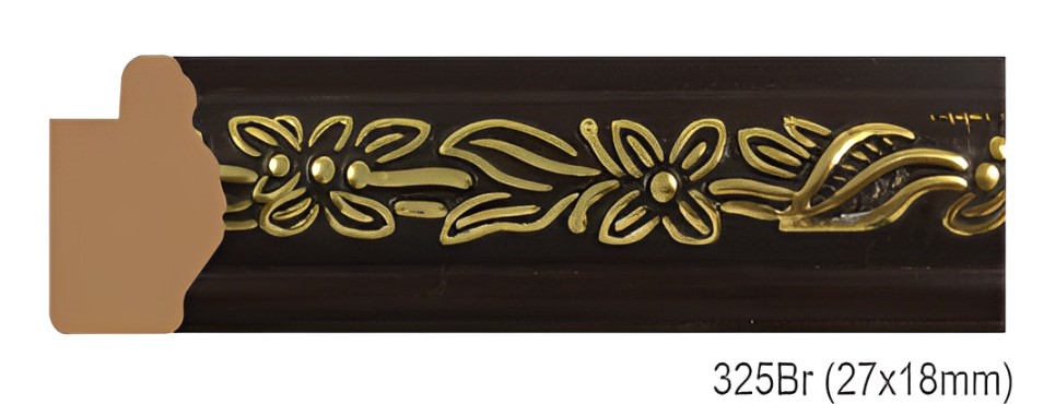 Phào - Nẹp Khung Tranh Hoa Văn Cổ Điển - 325Br (27x18mm)