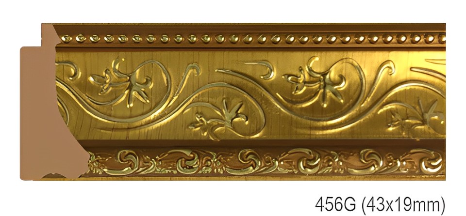 Phào - Nẹp Khung Tranh Hoa Văn Cổ Điển - 456G (43x19mm)