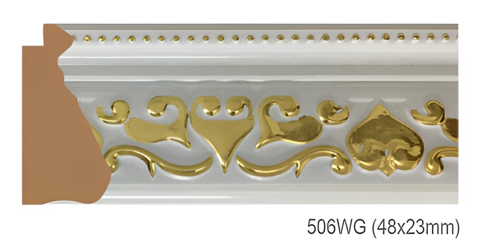 Phào - Nẹp Khung Tranh Hoa Văn Cổ Điển - 506WG (48x23mm)