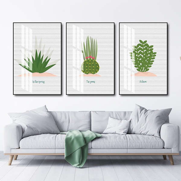 Tranh Canvas Treo Tường Xương Rồng