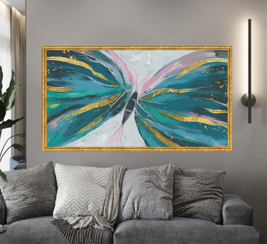 Tranh Canvas Trừu Tượng Đóng Khung Cao Cấp 05