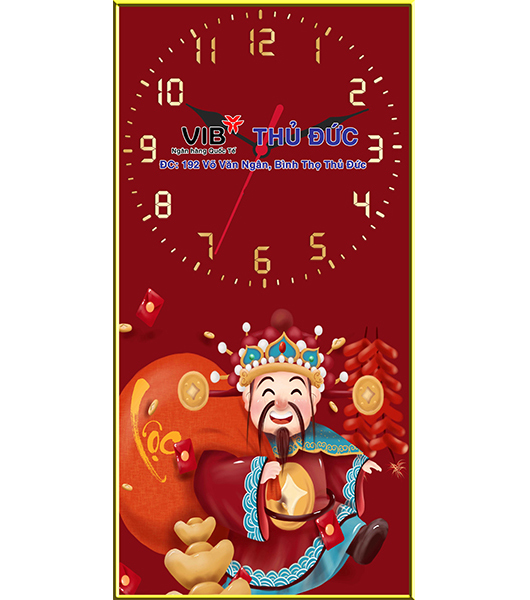 Tranh Đồng Hồ Tráng Gương Quảng Cáo/ In Quảng Cáo Tranh Đồng Hồ