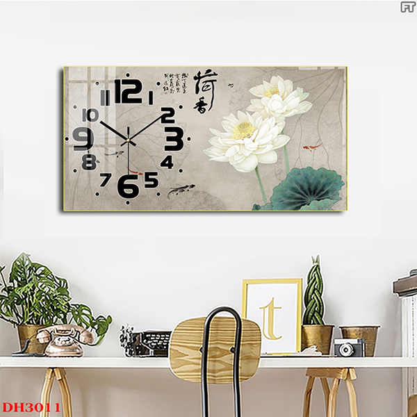 Tranh Đồng Hồ Tráng Gương Treo Tường Phật Giáo