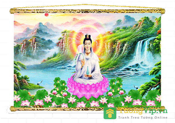 Tranh Liễn Phật Giáo - Bồ Tát Quan Âm 02