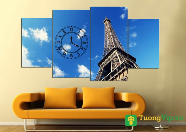 tranh phong cảnh nước ngoài tháp Eiffel